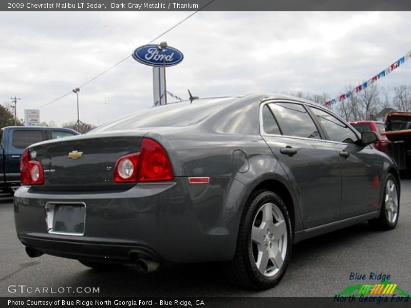 Dark Gray Metallic / Titanium 2009 Chevrolet Malibu LT Sedan