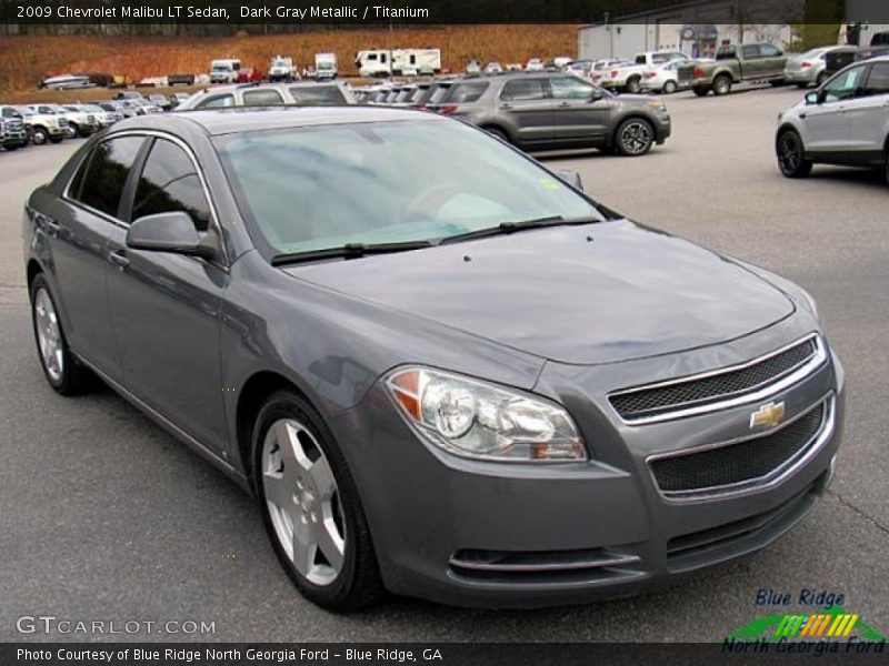 Dark Gray Metallic / Titanium 2009 Chevrolet Malibu LT Sedan