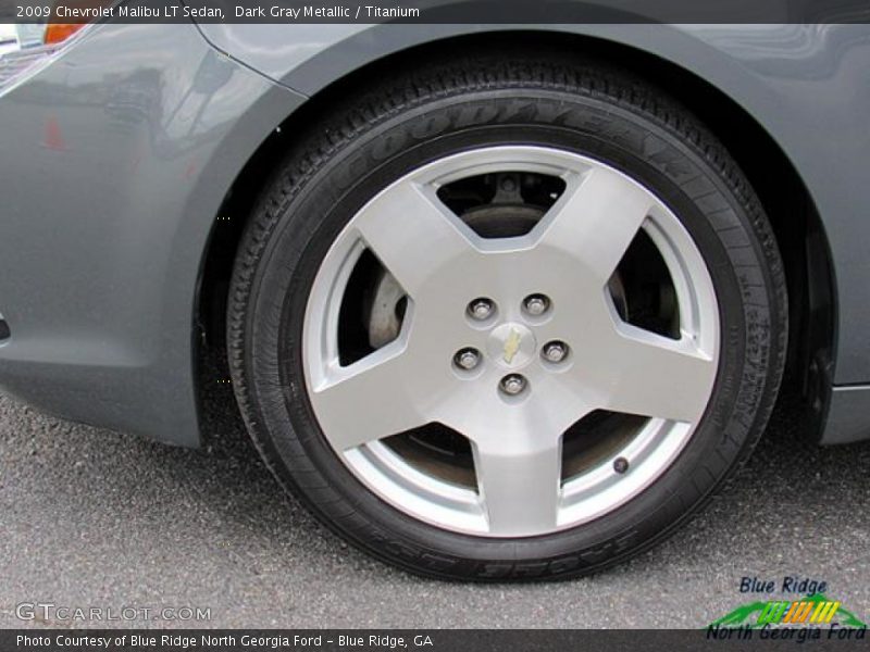 Dark Gray Metallic / Titanium 2009 Chevrolet Malibu LT Sedan