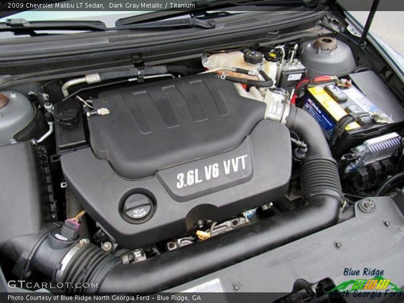Dark Gray Metallic / Titanium 2009 Chevrolet Malibu LT Sedan