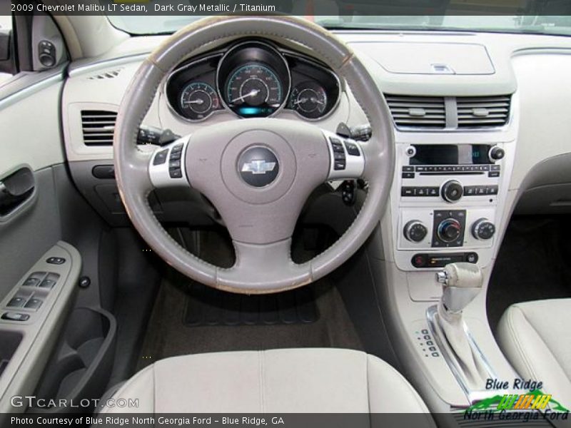 Dark Gray Metallic / Titanium 2009 Chevrolet Malibu LT Sedan