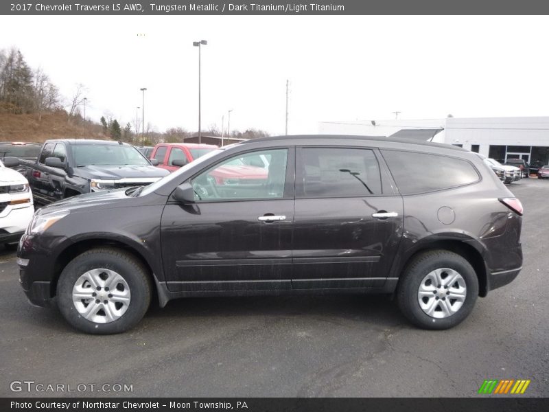 Tungsten Metallic / Dark Titanium/Light Titanium 2017 Chevrolet Traverse LS AWD