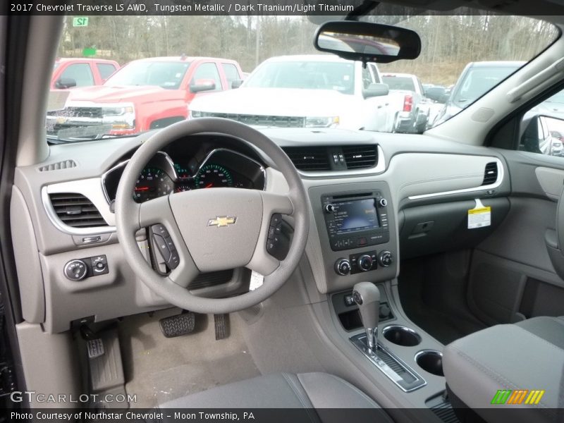 Tungsten Metallic / Dark Titanium/Light Titanium 2017 Chevrolet Traverse LS AWD