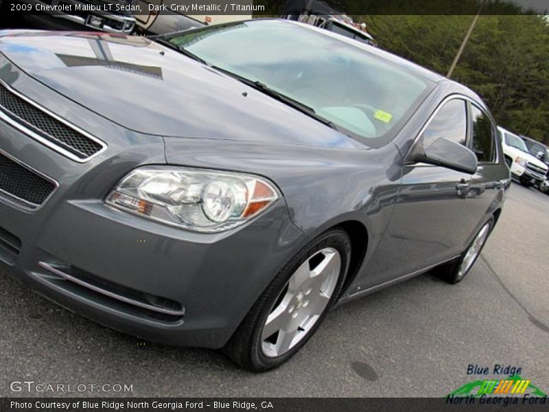 Dark Gray Metallic / Titanium 2009 Chevrolet Malibu LT Sedan