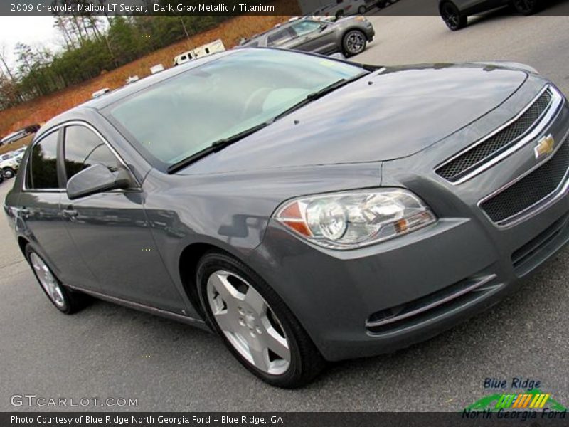 Dark Gray Metallic / Titanium 2009 Chevrolet Malibu LT Sedan