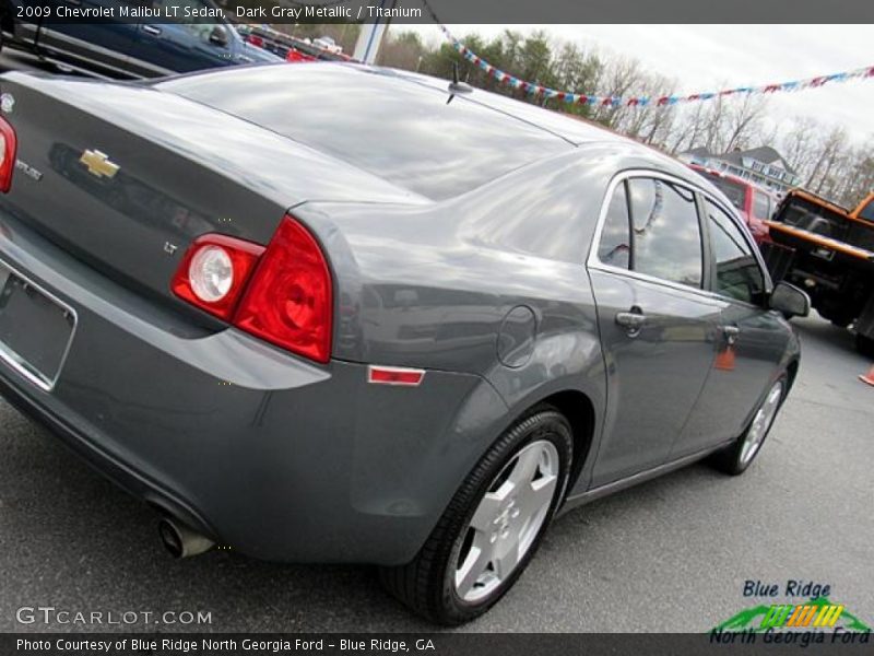 Dark Gray Metallic / Titanium 2009 Chevrolet Malibu LT Sedan