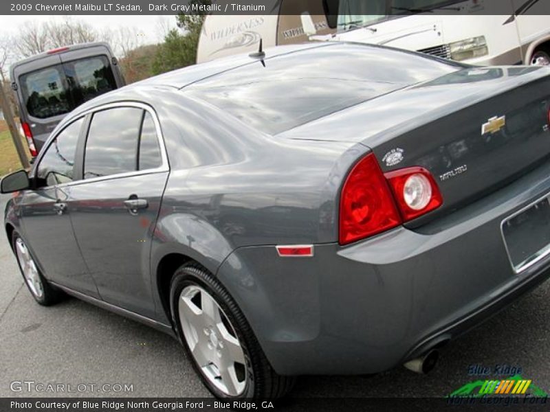 Dark Gray Metallic / Titanium 2009 Chevrolet Malibu LT Sedan