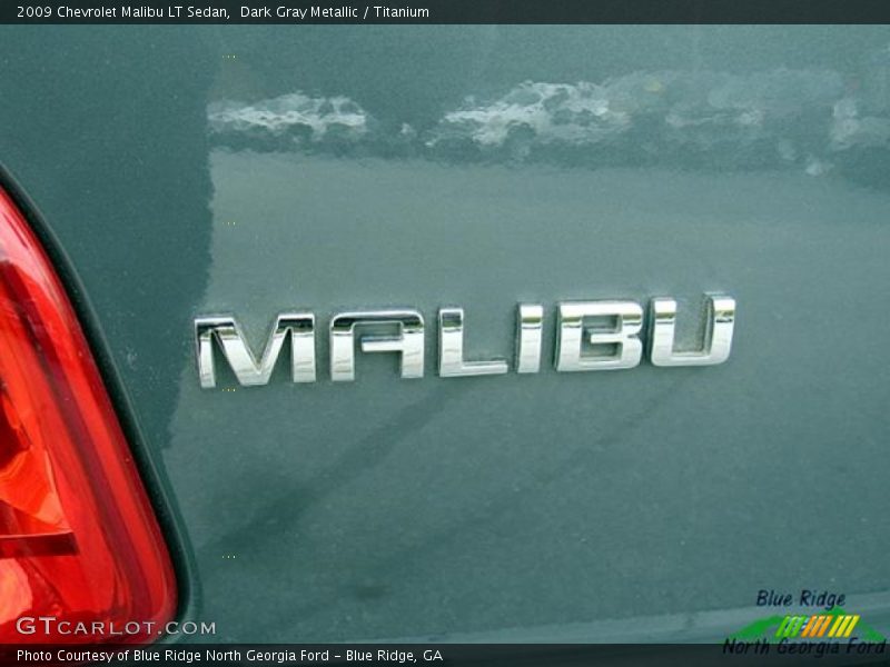 Dark Gray Metallic / Titanium 2009 Chevrolet Malibu LT Sedan