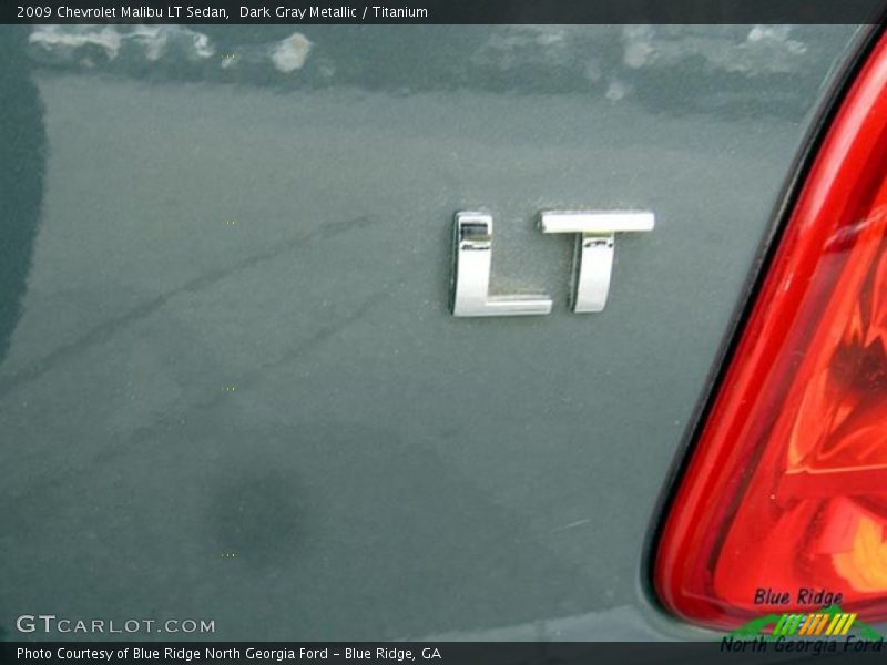 Dark Gray Metallic / Titanium 2009 Chevrolet Malibu LT Sedan
