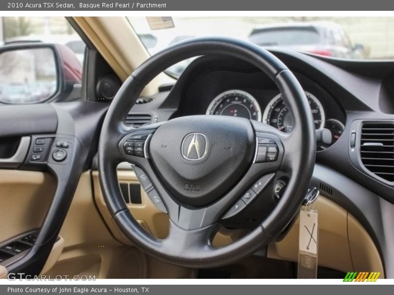 Basque Red Pearl / Parchment 2010 Acura TSX Sedan