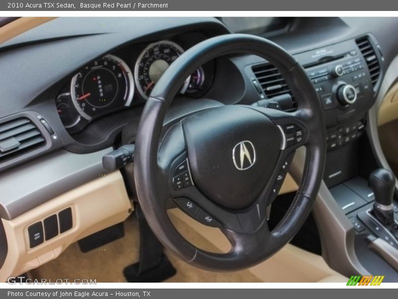 Basque Red Pearl / Parchment 2010 Acura TSX Sedan