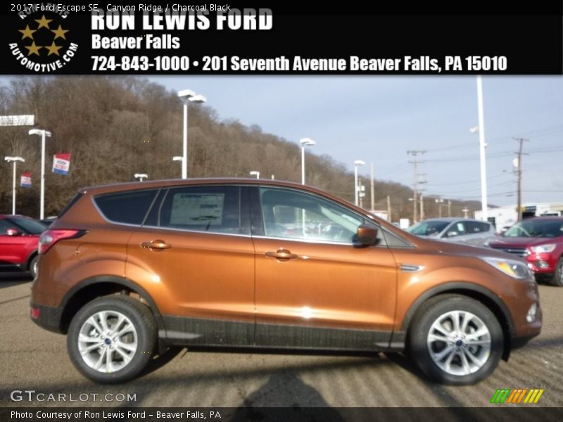 Canyon Ridge / Charcoal Black 2017 Ford Escape SE