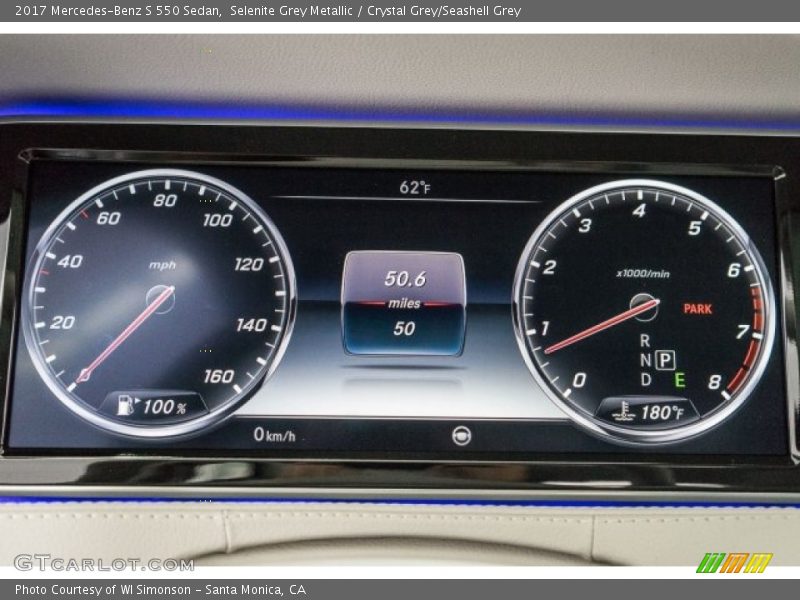  2017 S 550 Sedan 550 Sedan Gauges