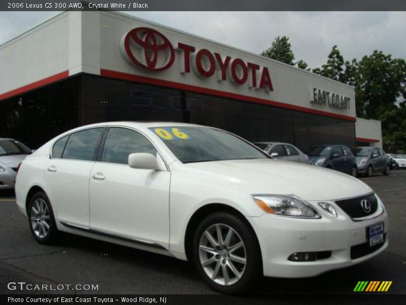 Crystal White / Black 2006 Lexus GS 300 AWD