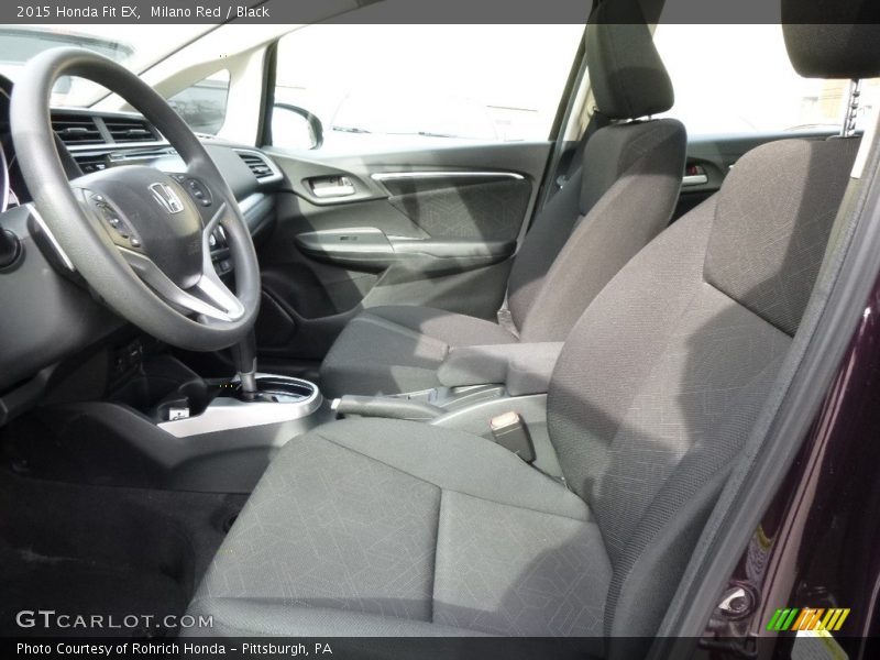 Milano Red / Black 2015 Honda Fit EX