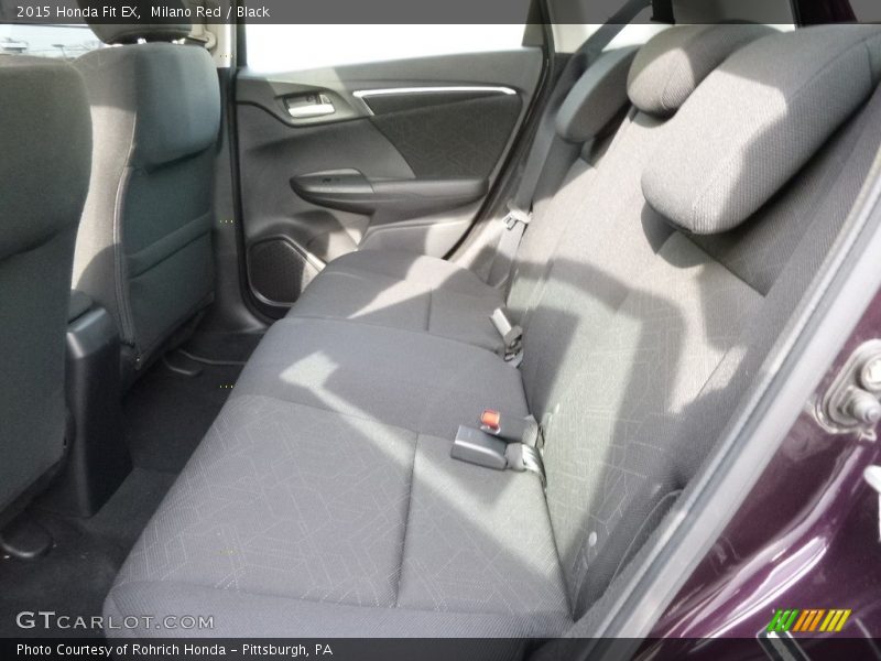 Milano Red / Black 2015 Honda Fit EX