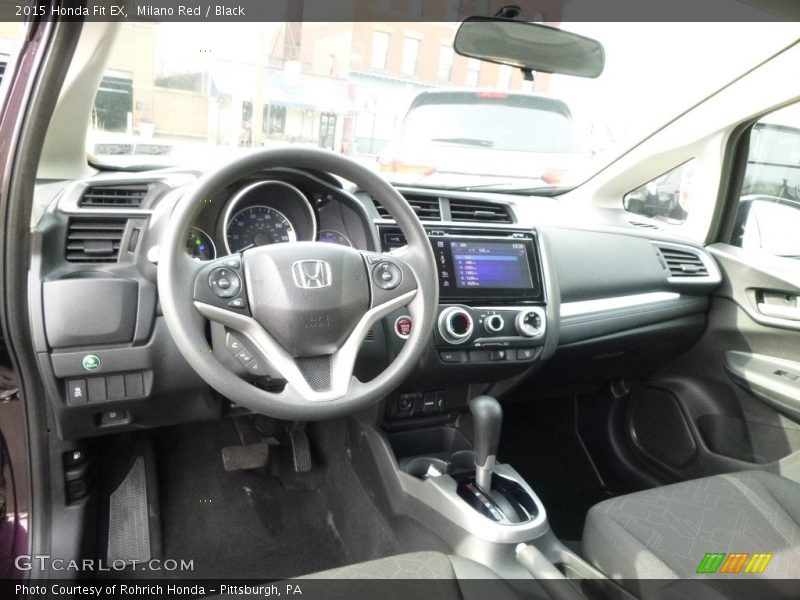 Milano Red / Black 2015 Honda Fit EX
