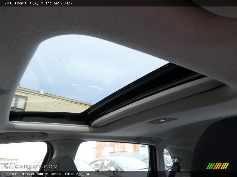 Milano Red / Black 2015 Honda Fit EX