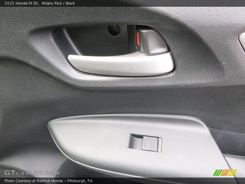 Milano Red / Black 2015 Honda Fit EX