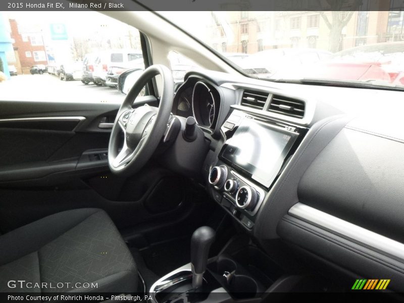 Milano Red / Black 2015 Honda Fit EX