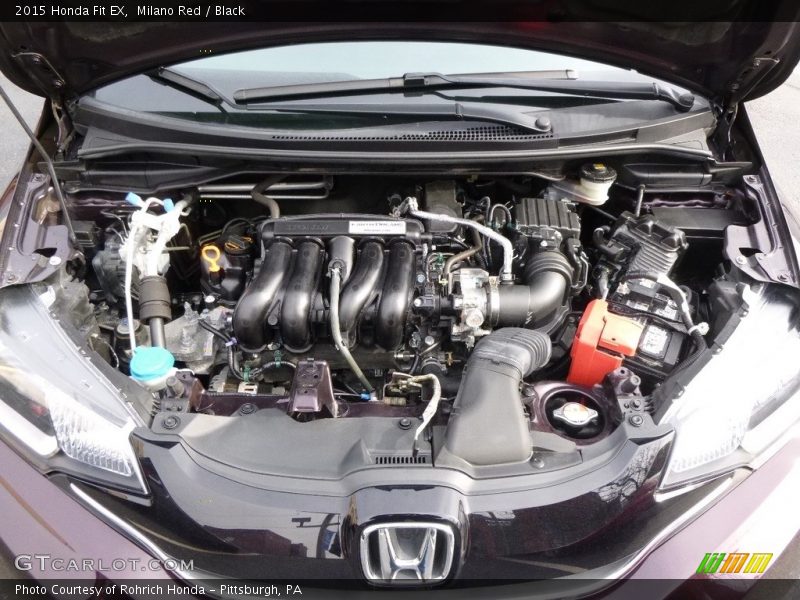 Milano Red / Black 2015 Honda Fit EX