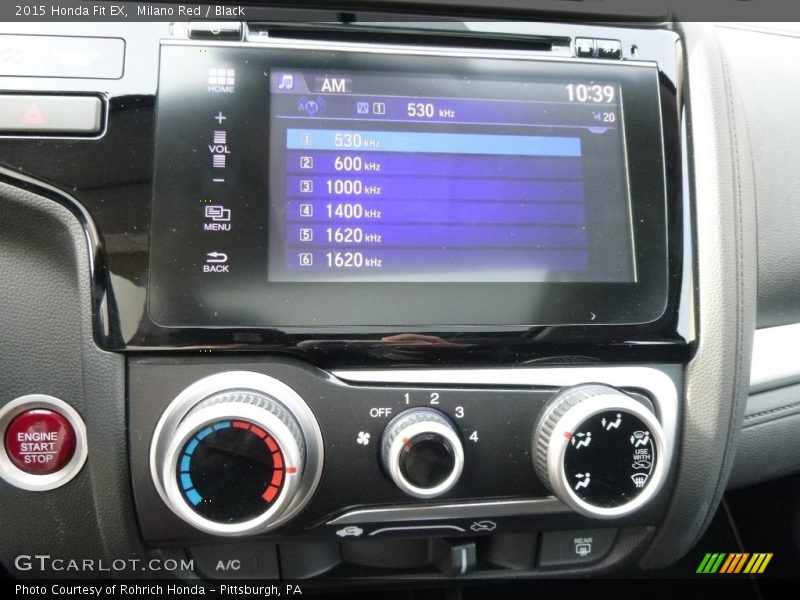 Milano Red / Black 2015 Honda Fit EX