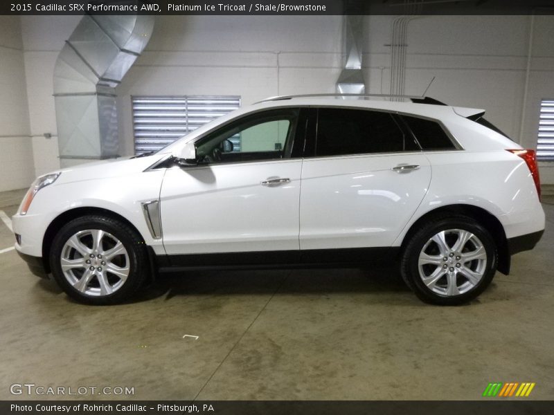 Platinum Ice Tricoat / Shale/Brownstone 2015 Cadillac SRX Performance AWD