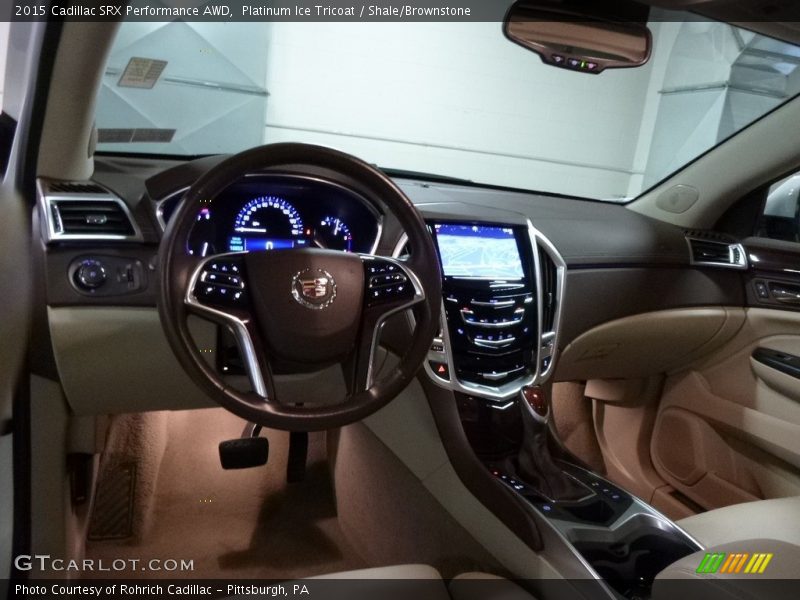 Platinum Ice Tricoat / Shale/Brownstone 2015 Cadillac SRX Performance AWD