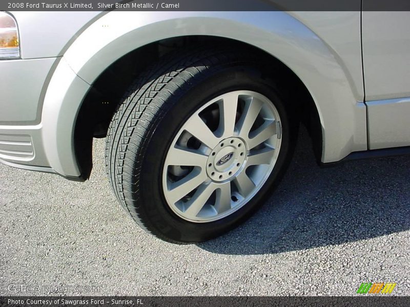 Silver Birch Metallic / Camel 2008 Ford Taurus X Limited