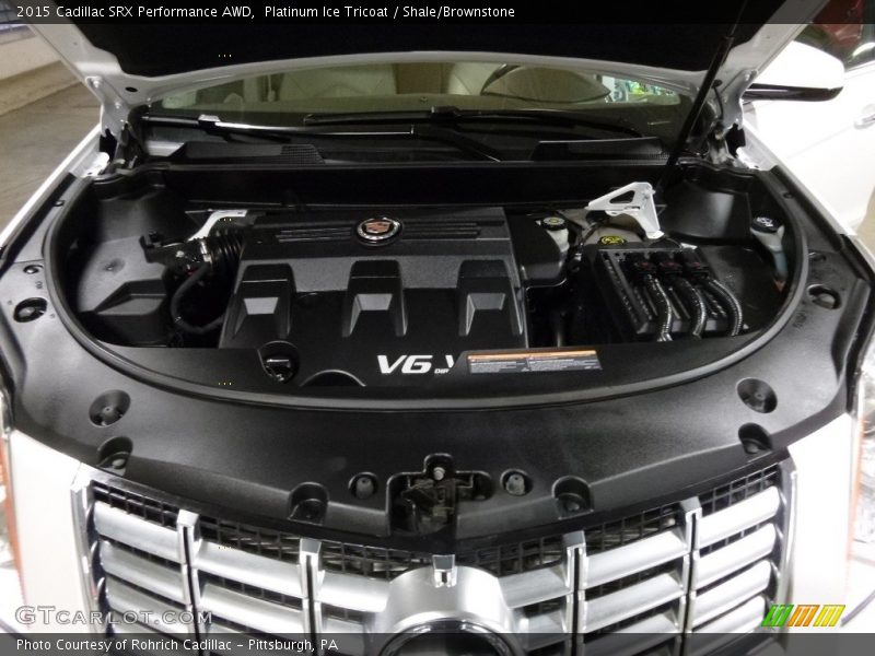 Platinum Ice Tricoat / Shale/Brownstone 2015 Cadillac SRX Performance AWD