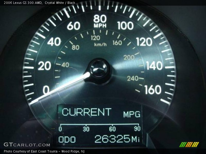 Crystal White / Black 2006 Lexus GS 300 AWD