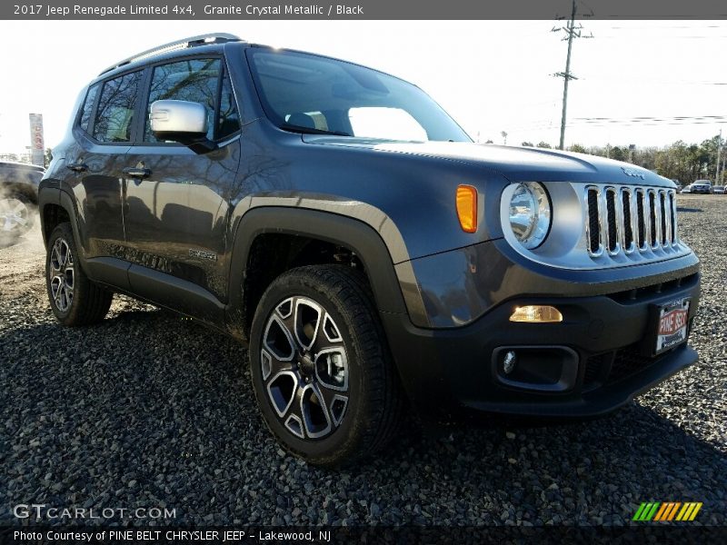 Granite Crystal Metallic / Black 2017 Jeep Renegade Limited 4x4