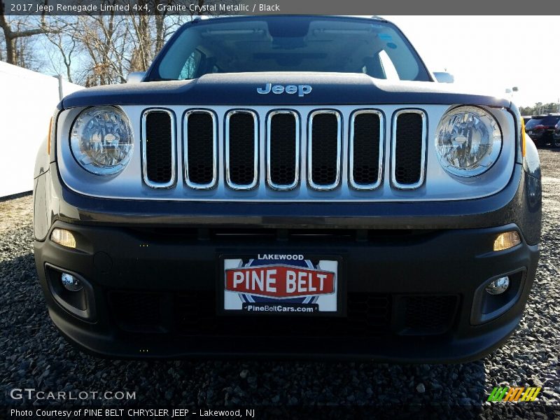 Granite Crystal Metallic / Black 2017 Jeep Renegade Limited 4x4
