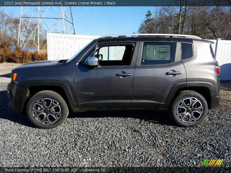 Granite Crystal Metallic / Black 2017 Jeep Renegade Limited 4x4