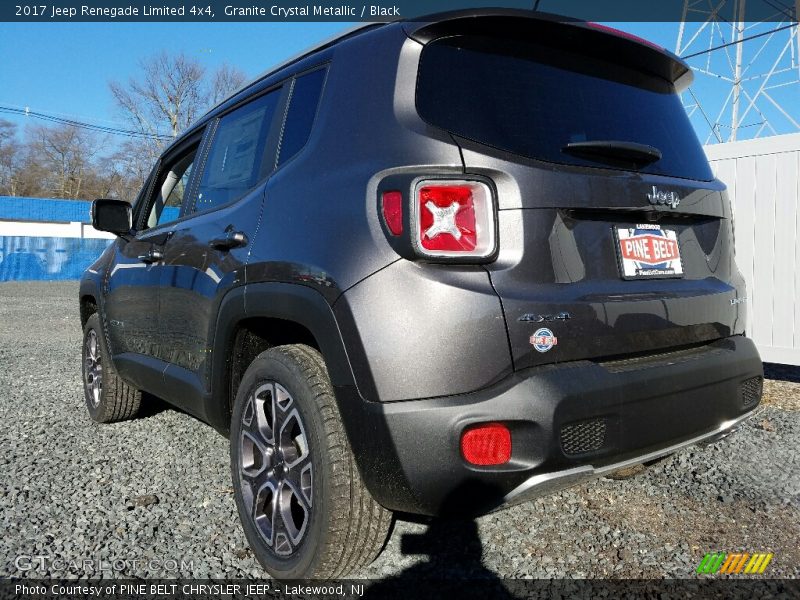 Granite Crystal Metallic / Black 2017 Jeep Renegade Limited 4x4