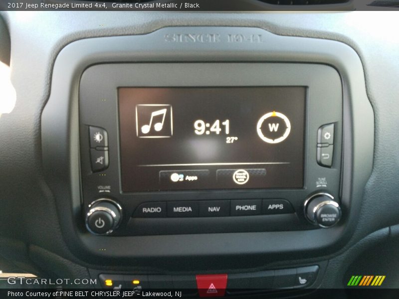 Granite Crystal Metallic / Black 2017 Jeep Renegade Limited 4x4