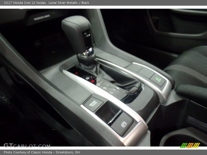 Lunar Silver Metallic / Black 2017 Honda Civic LX Sedan