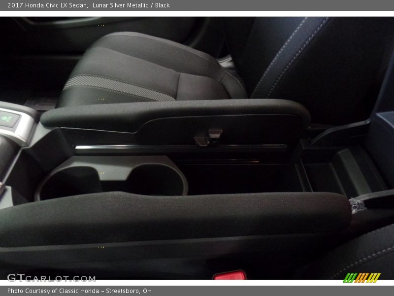 Lunar Silver Metallic / Black 2017 Honda Civic LX Sedan