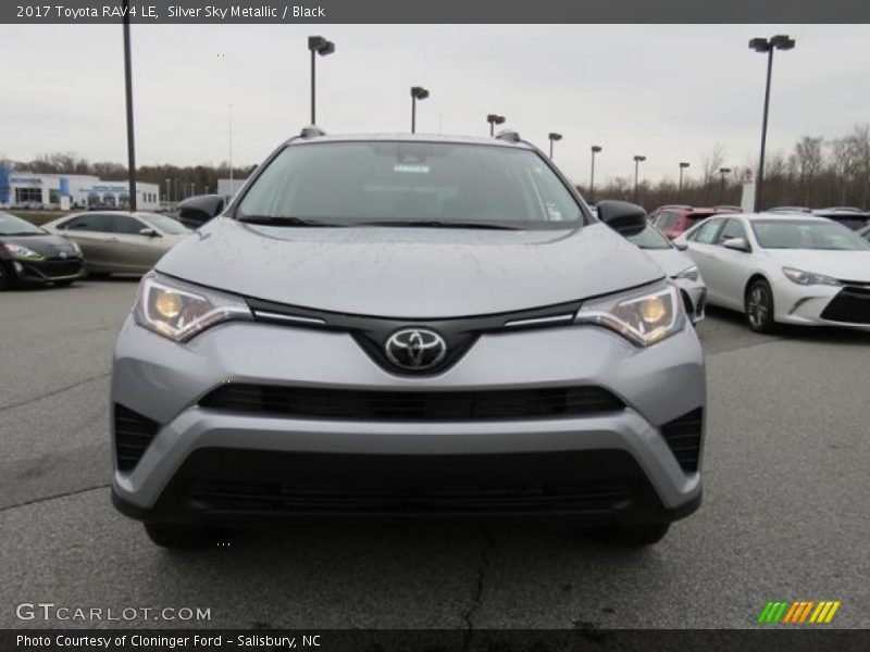 Silver Sky Metallic / Black 2017 Toyota RAV4 LE