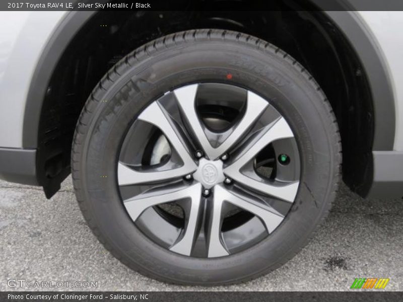 Silver Sky Metallic / Black 2017 Toyota RAV4 LE