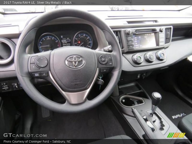 Silver Sky Metallic / Black 2017 Toyota RAV4 LE