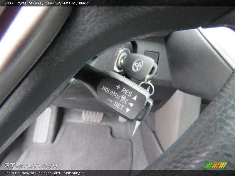 Silver Sky Metallic / Black 2017 Toyota RAV4 LE