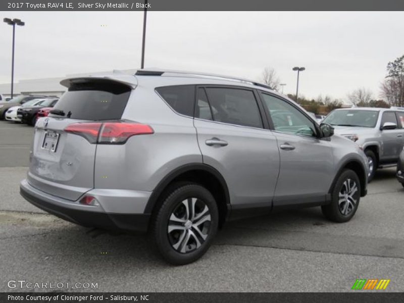 Silver Sky Metallic / Black 2017 Toyota RAV4 LE