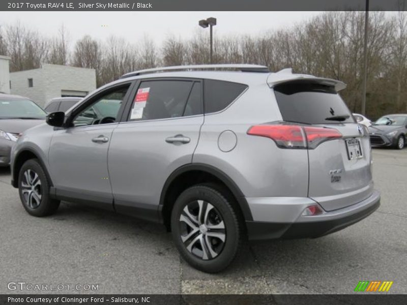 Silver Sky Metallic / Black 2017 Toyota RAV4 LE
