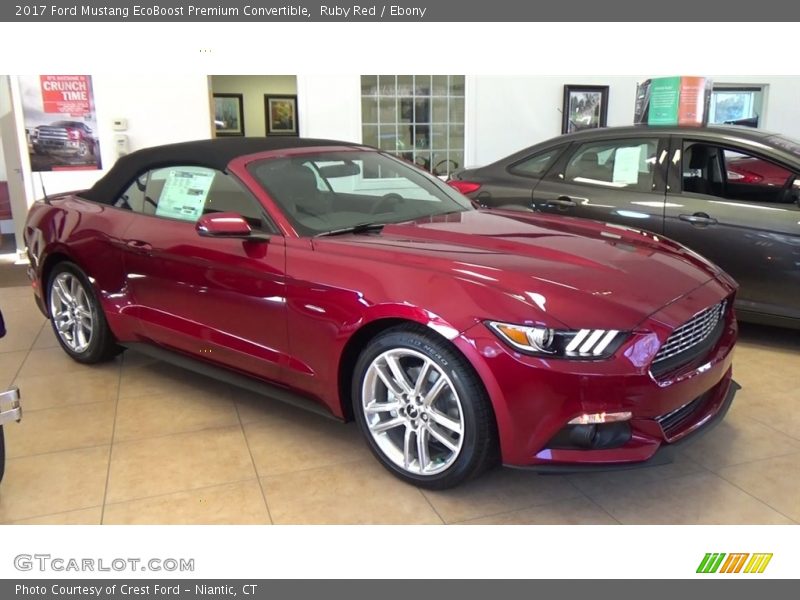 Front 3/4 View of 2017 Mustang EcoBoost Premium Convertible