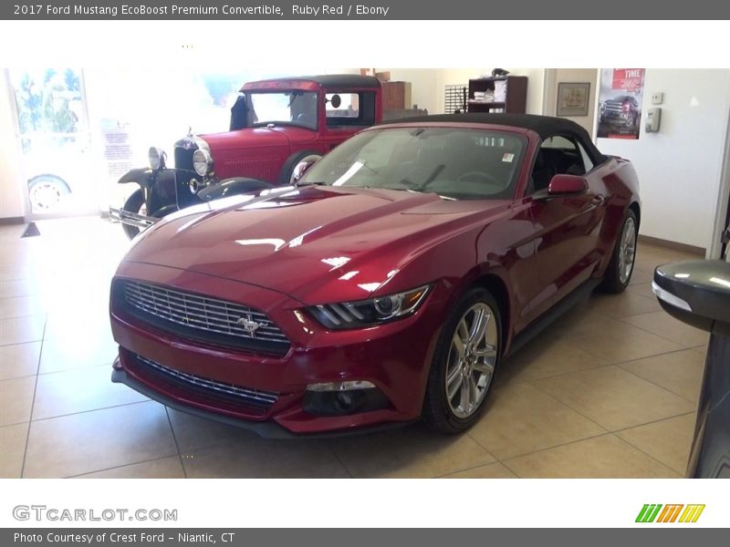 Ruby Red / Ebony 2017 Ford Mustang EcoBoost Premium Convertible