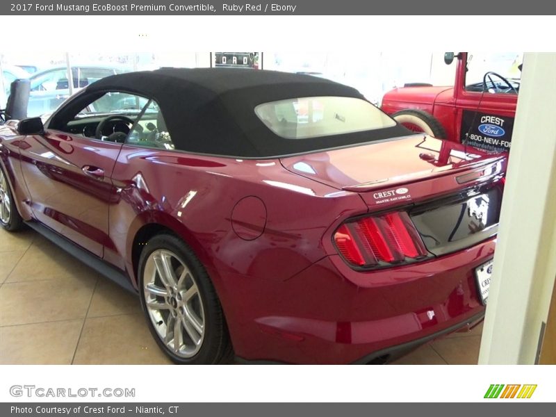 Ruby Red / Ebony 2017 Ford Mustang EcoBoost Premium Convertible