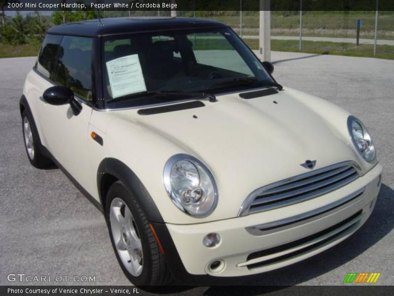Pepper White / Cordoba Beige 2006 Mini Cooper Hardtop