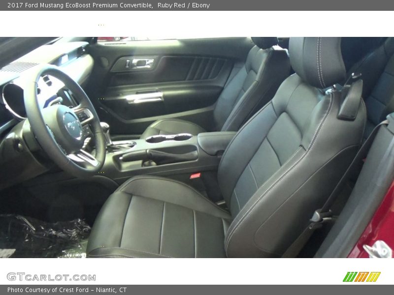 Front Seat of 2017 Mustang EcoBoost Premium Convertible