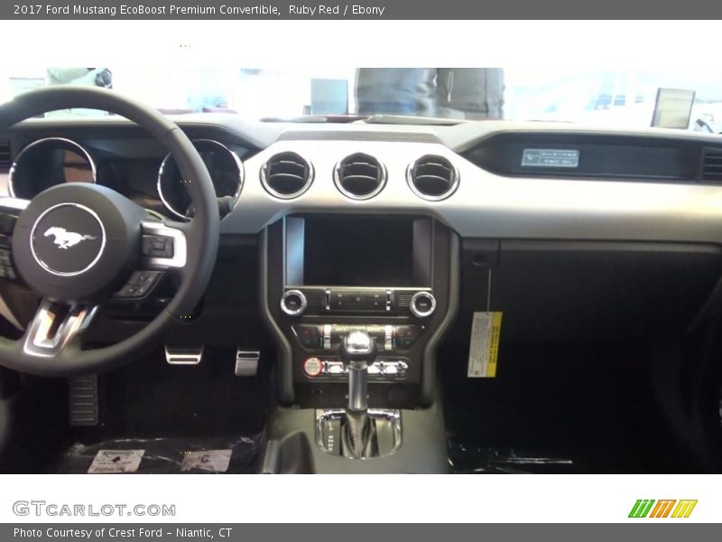 Ruby Red / Ebony 2017 Ford Mustang EcoBoost Premium Convertible